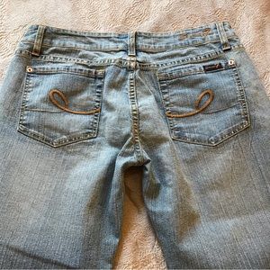 NWOT Seven 7 bootcut stretch light blue jeans Size 32 x 28